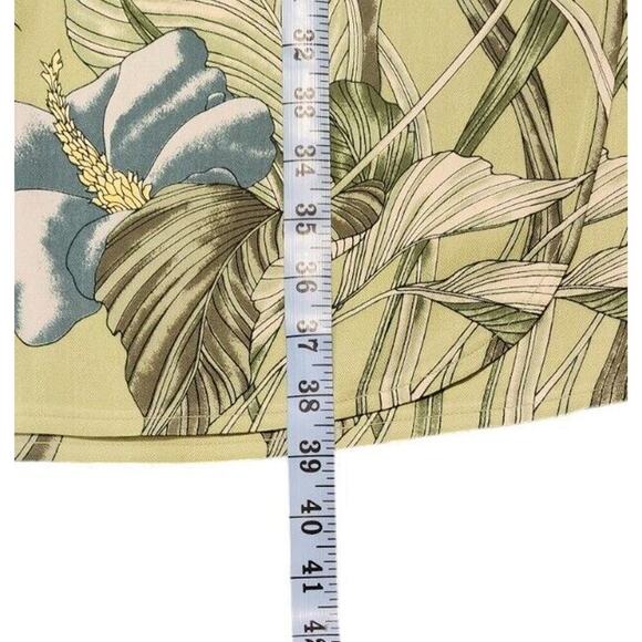 Vintage Tommy Bahama 100% Silk Tropical Top and Wrap Skirt Outfit Set Size M - Picture 14 of 15